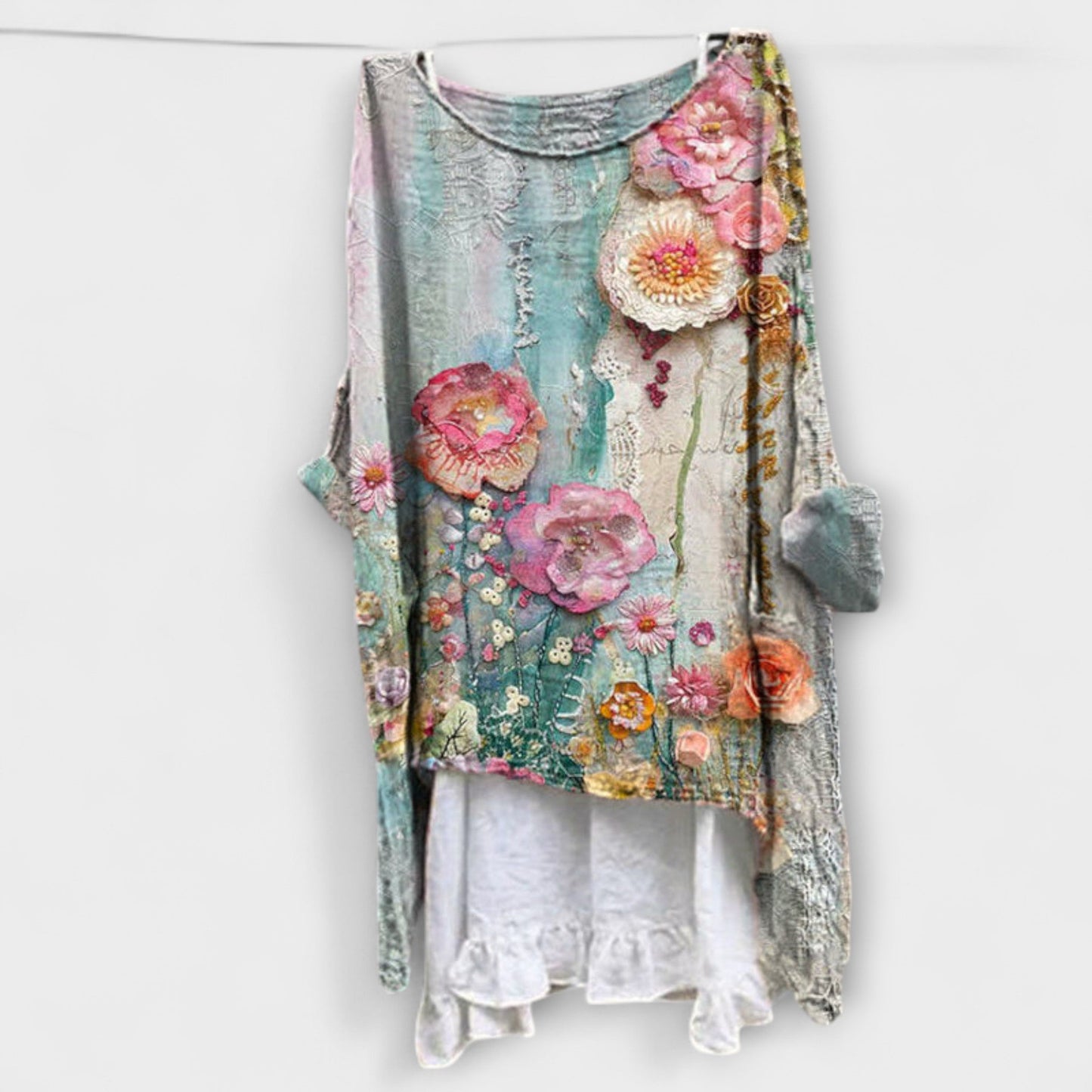 Evelyn - Bluzka z artystycznym wzorem