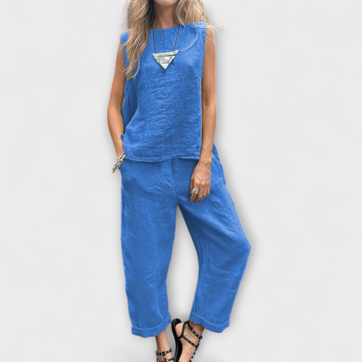 Jennifer - Komfortowy strój z bawełny i lnu