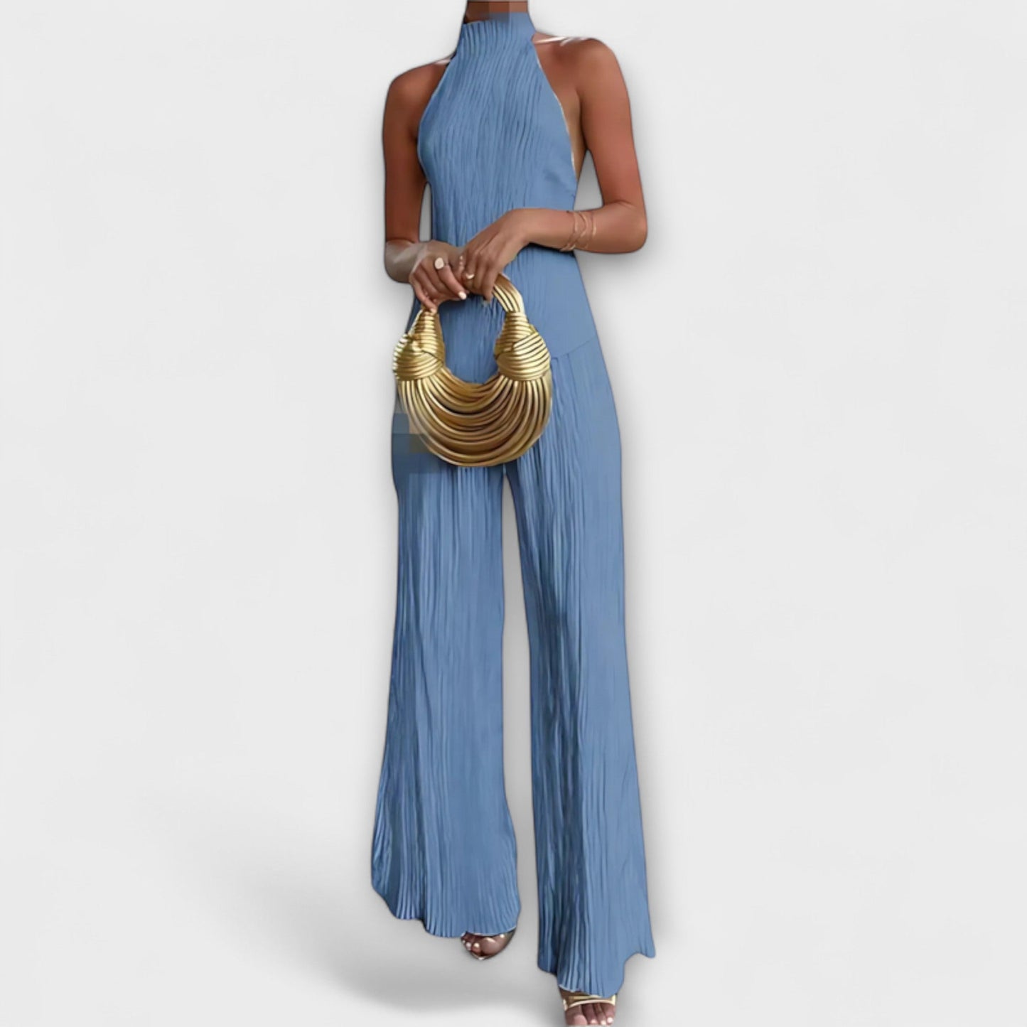 Pilarica - Elegancki asymetryczny zestaw z plisami