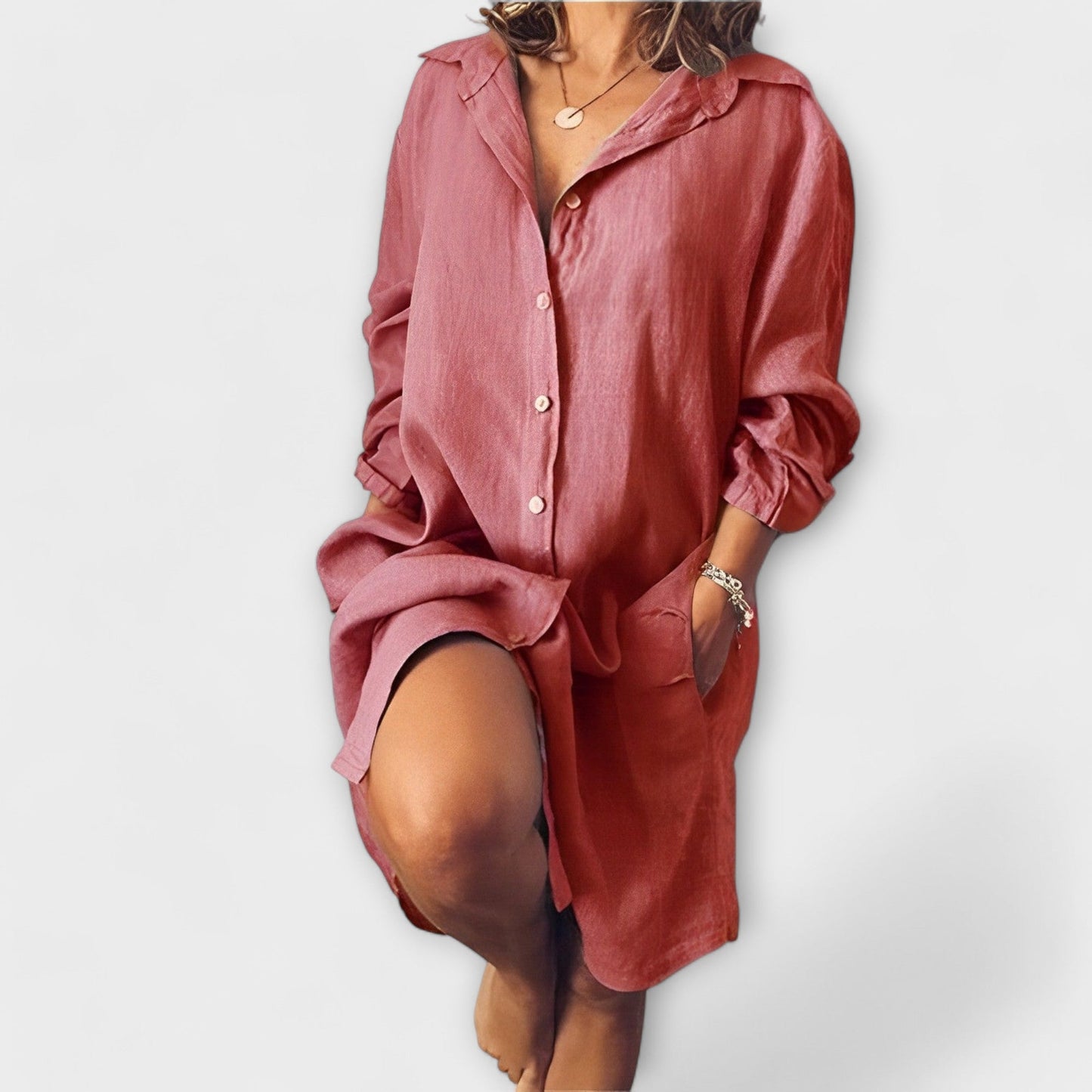 Codzienna lniana bluzka Aurora