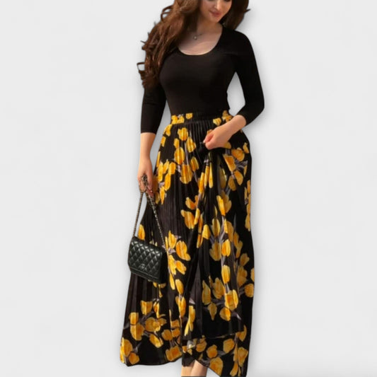 Violette - Spódnica plisowana i top