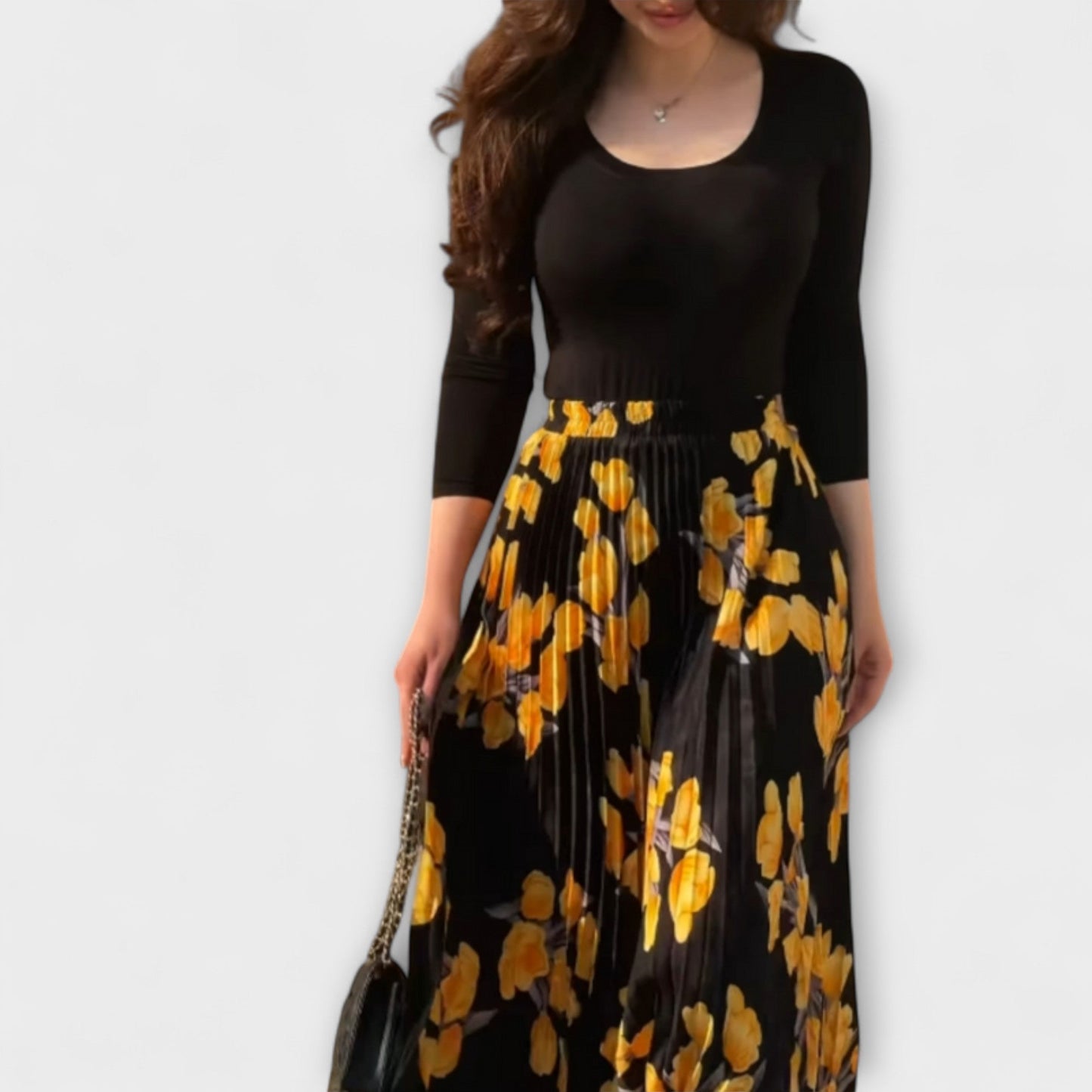 Violette - Spódnica plisowana i top