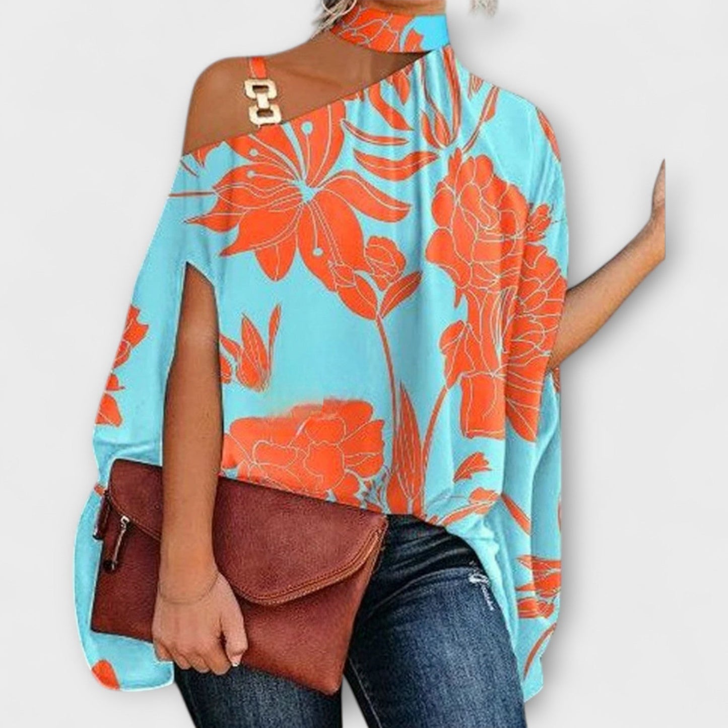 Bluzka bez ramiączek damska