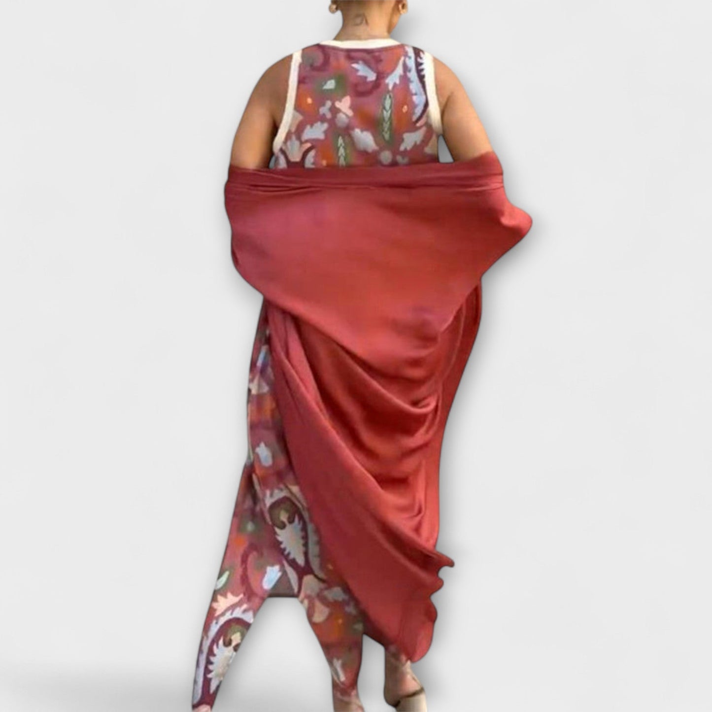 Selviane - Maxikleid z dopasowanym kardiganem