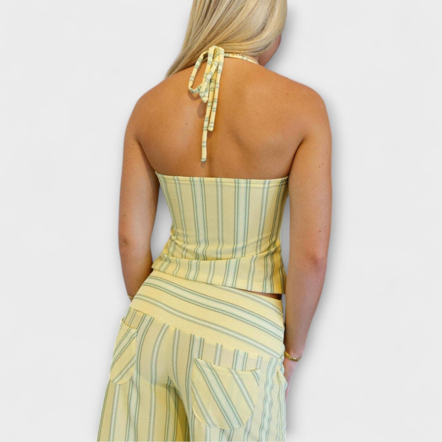 Anastazja - Klasyczny zestaw spodni w paski