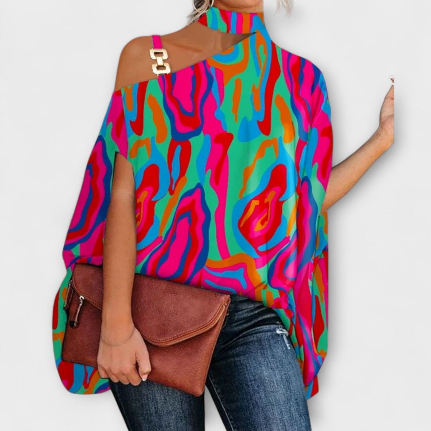 Bluzka bez ramiączek damska