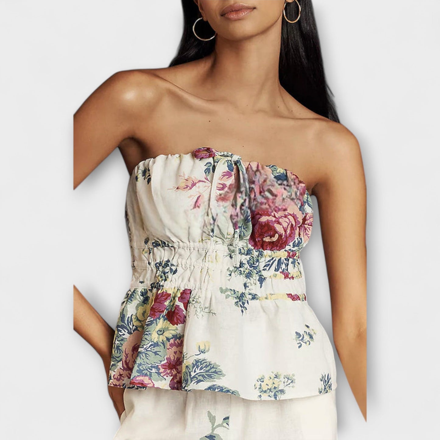 Indigo - Letni zestaw z kwiatowym wzorem