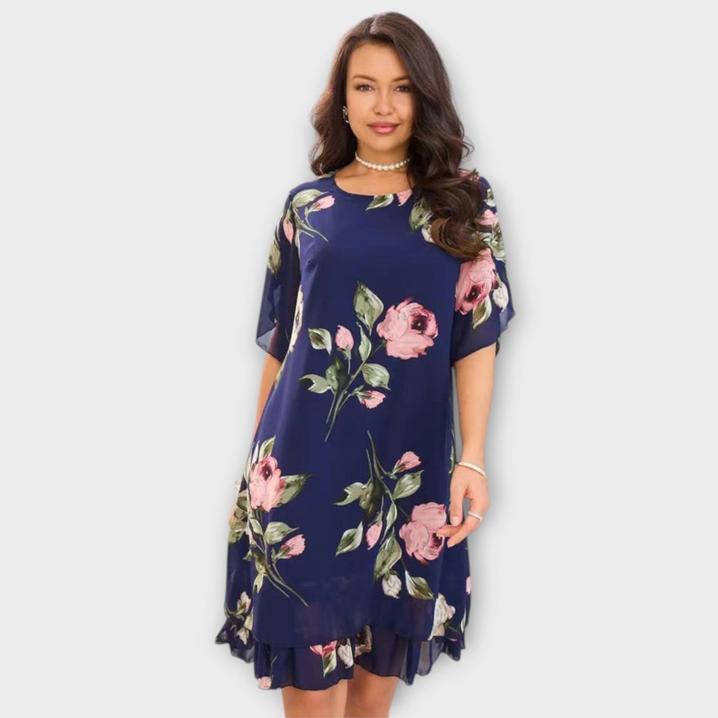 Aurora - Elegancka Sukienka z Chiffonu