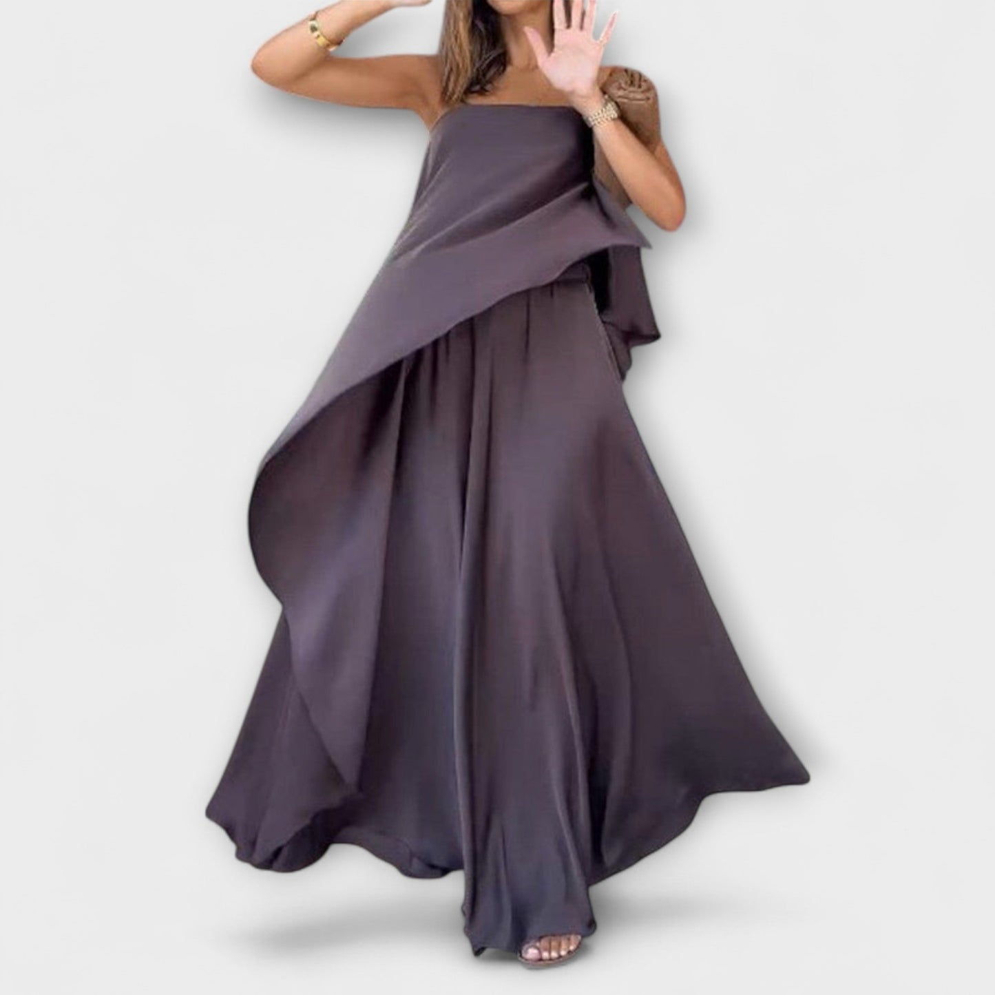 Ruby - Elegancki bezrękawnik bandeau i spódnica