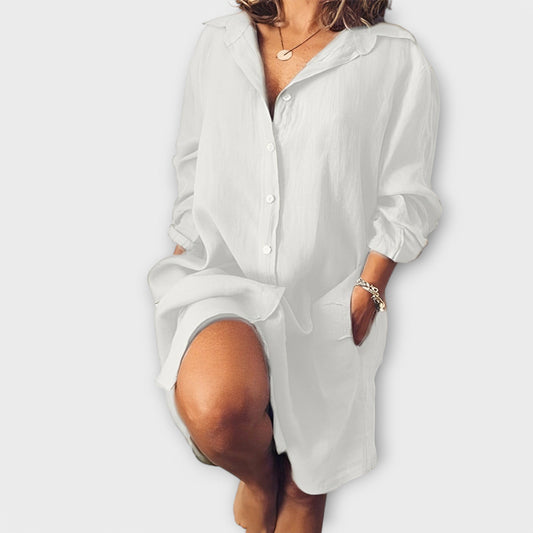 Codzienna lniana bluzka Aurora