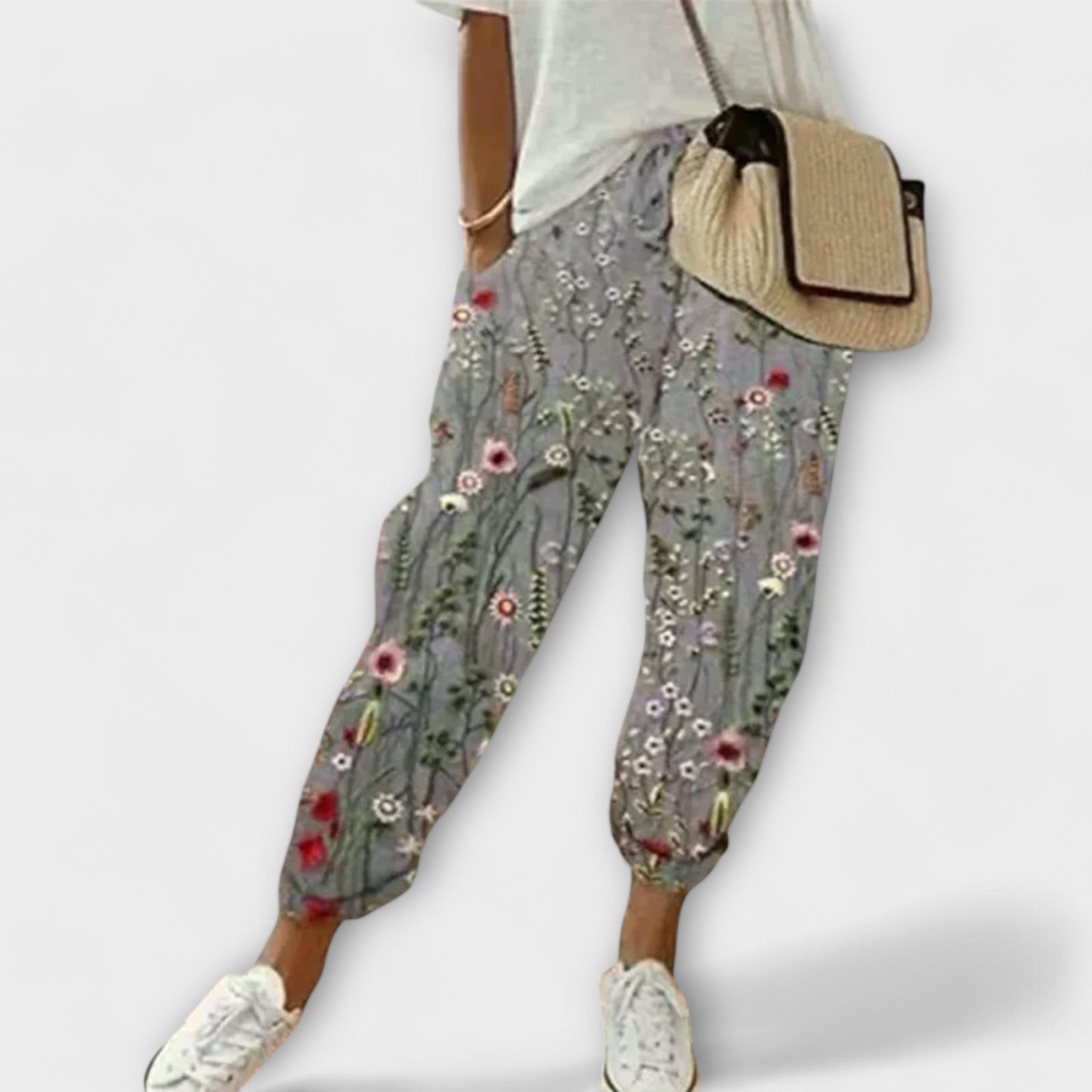 Burga - Wygodne spodnie z bawełny i lnu