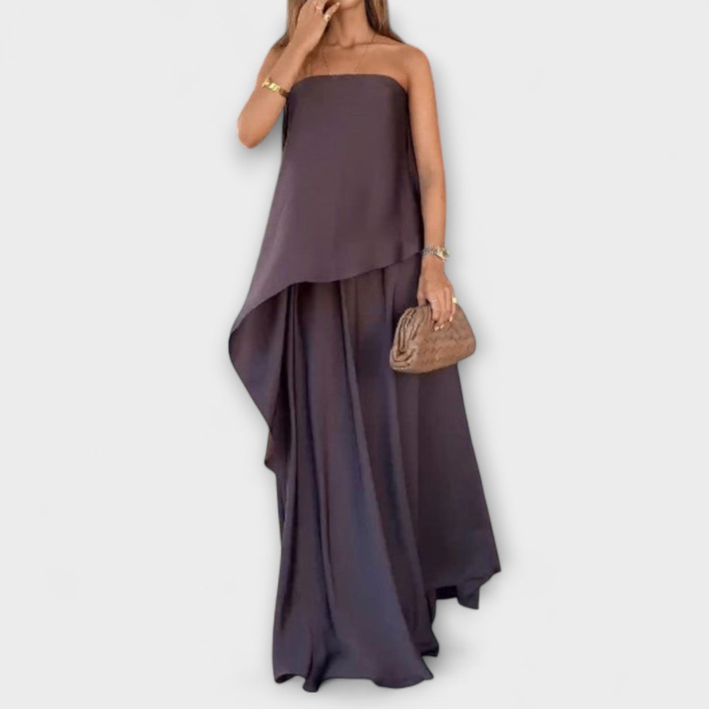 Ruby - Elegancki bezrękawnik bandeau i spódnica