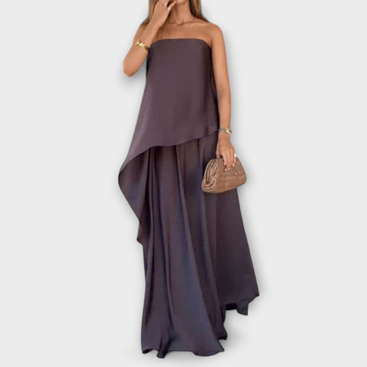 Ruby - Elegancki bezrękawnik bandeau i spódnica