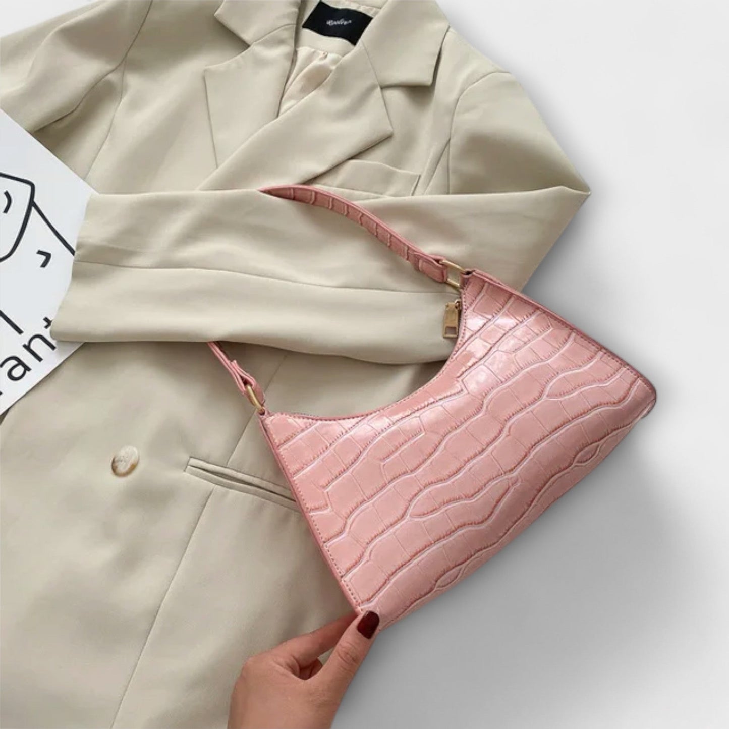 Aurora - Błyszcząca torba skórzana