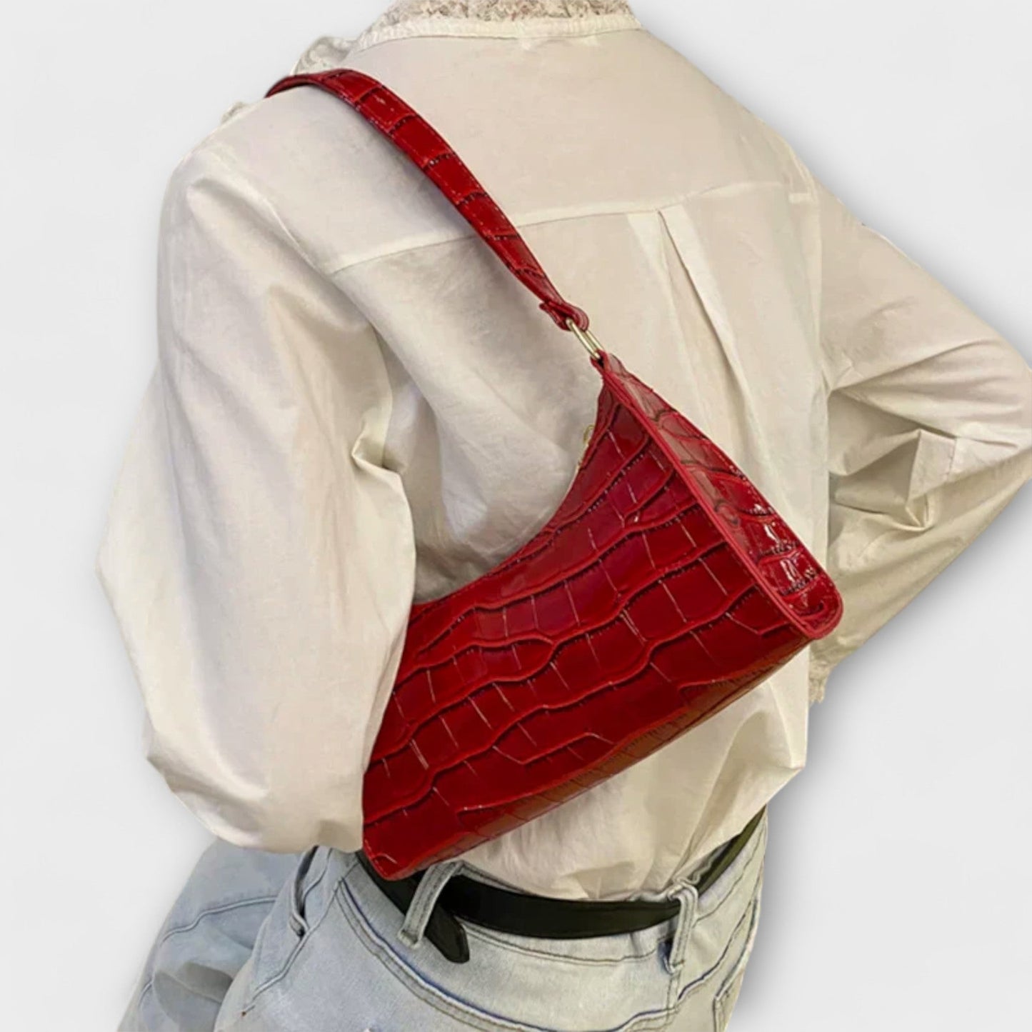 Aurora - Błyszcząca torba skórzana