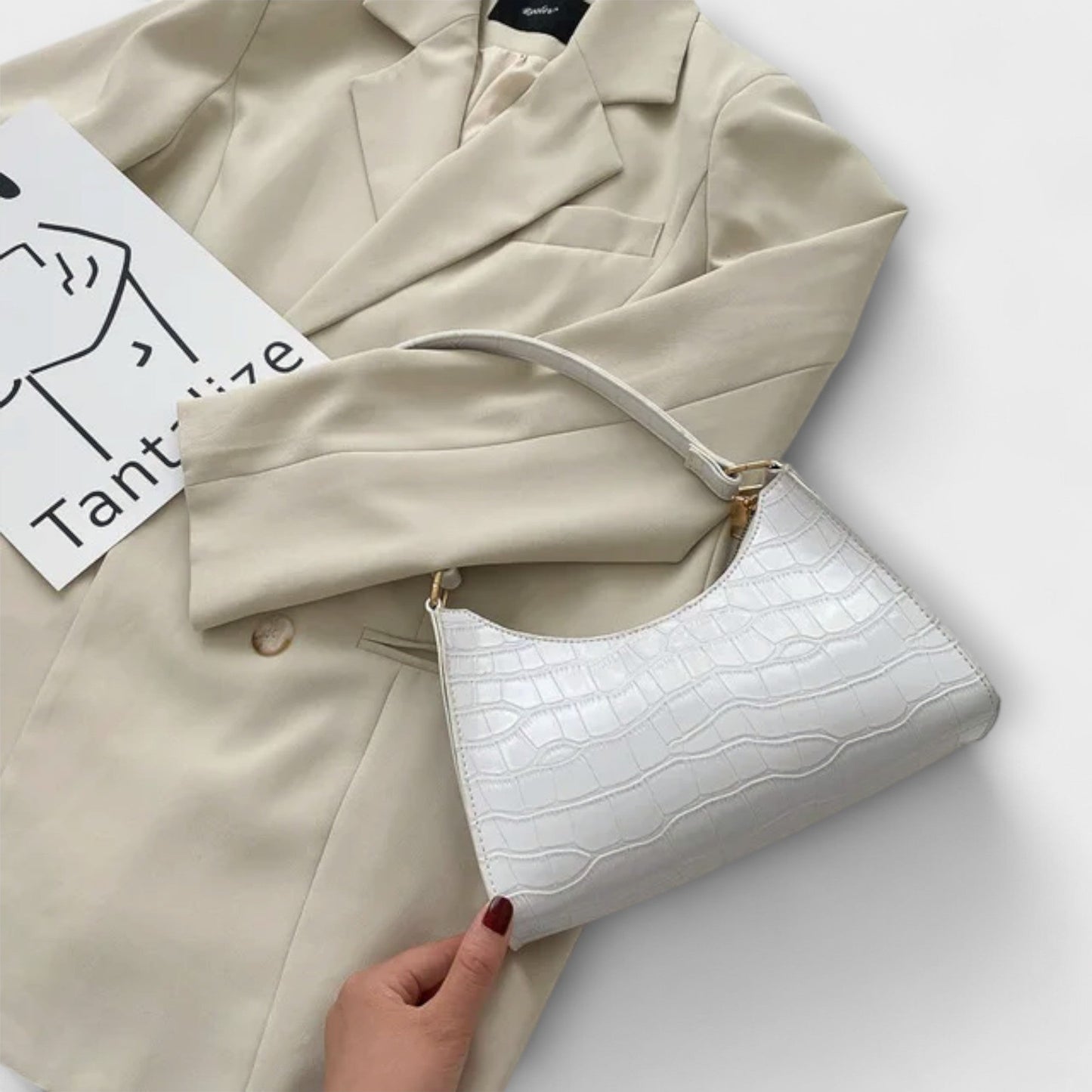 Aurora - Błyszcząca torba skórzana