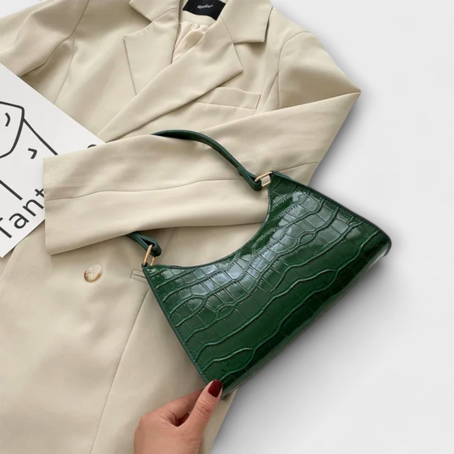 Aurora - Błyszcząca torba skórzana