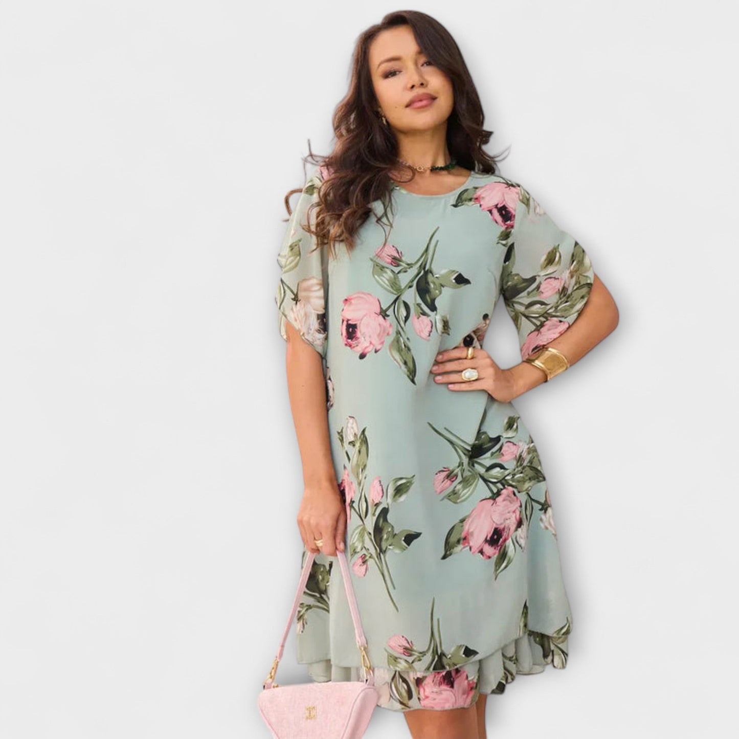 Aurora - Elegancka Sukienka z Chiffonu