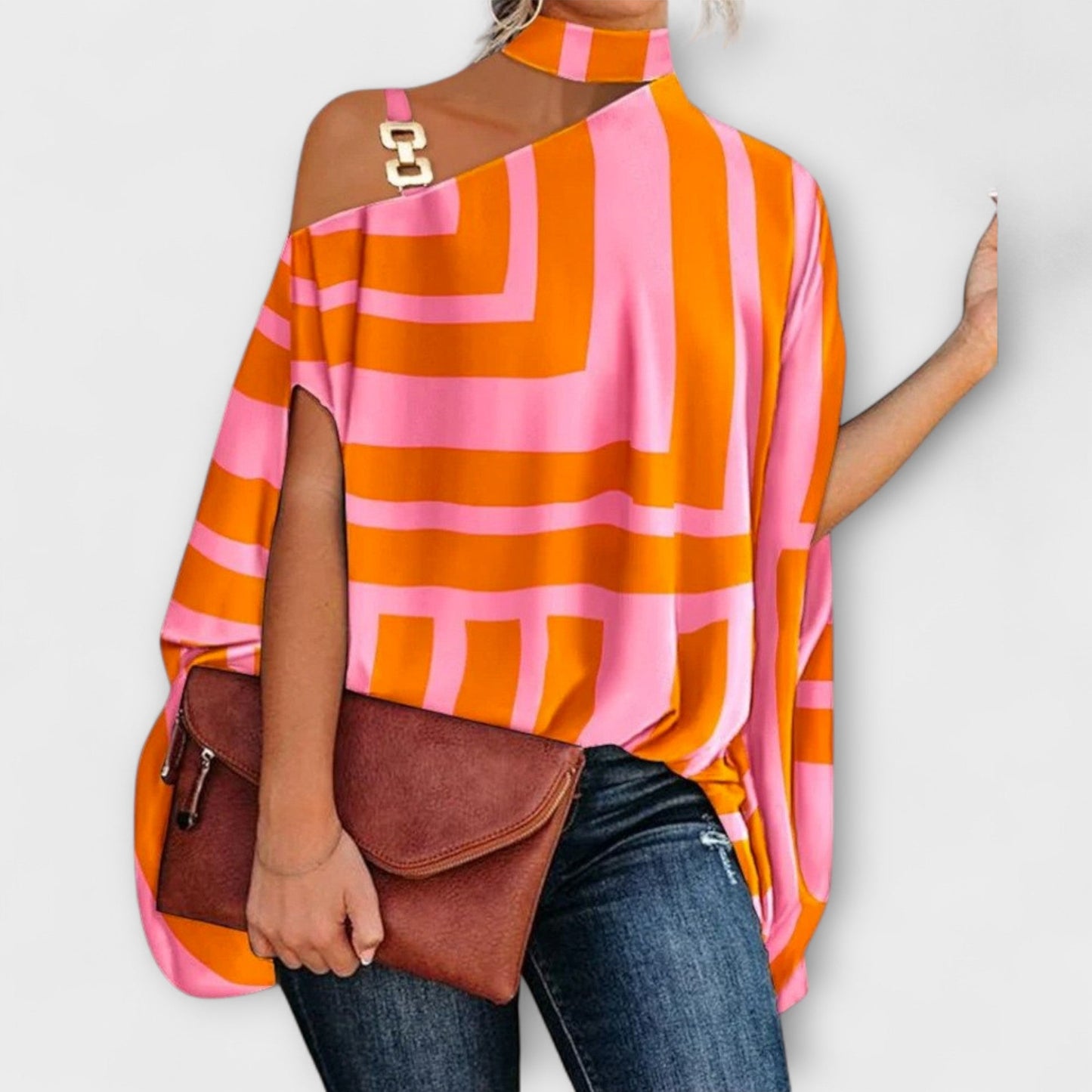 Bluzka bez ramiączek damska