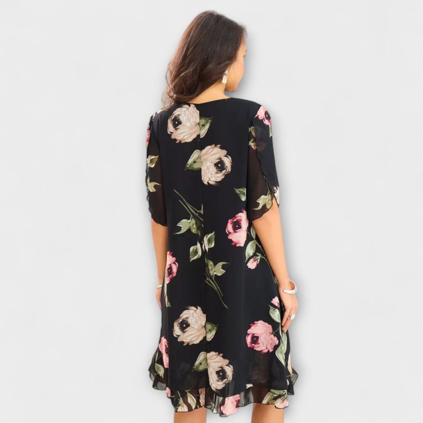 Aurora - Elegancka Sukienka z Chiffonu