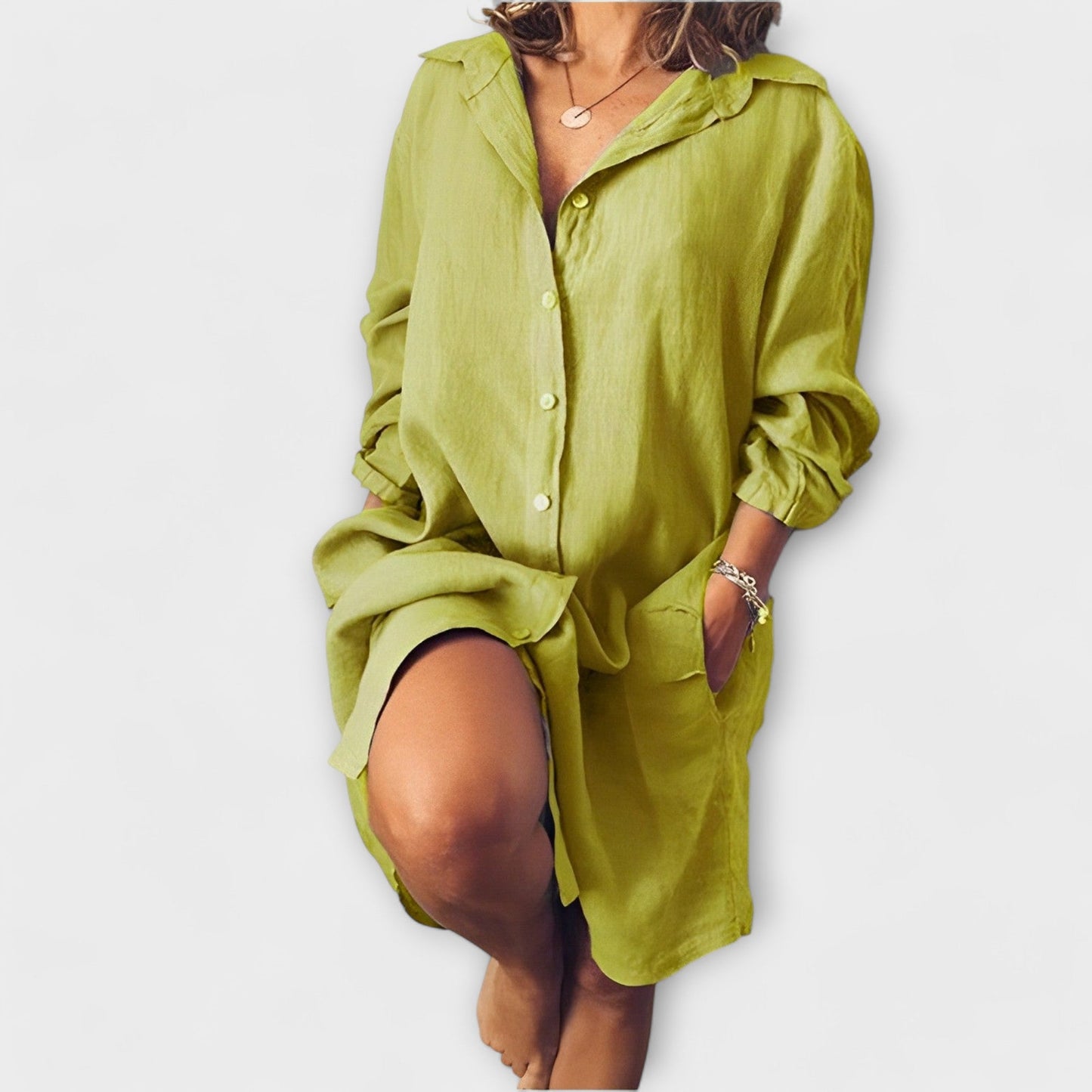 Codzienna lniana bluzka Aurora