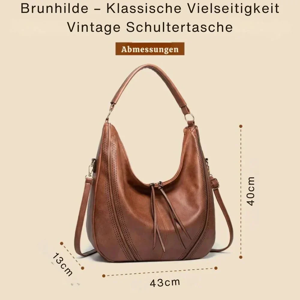 Brunhilde – Klasyczna Wszechstronność Torba na Ramię w Stylu Vintage