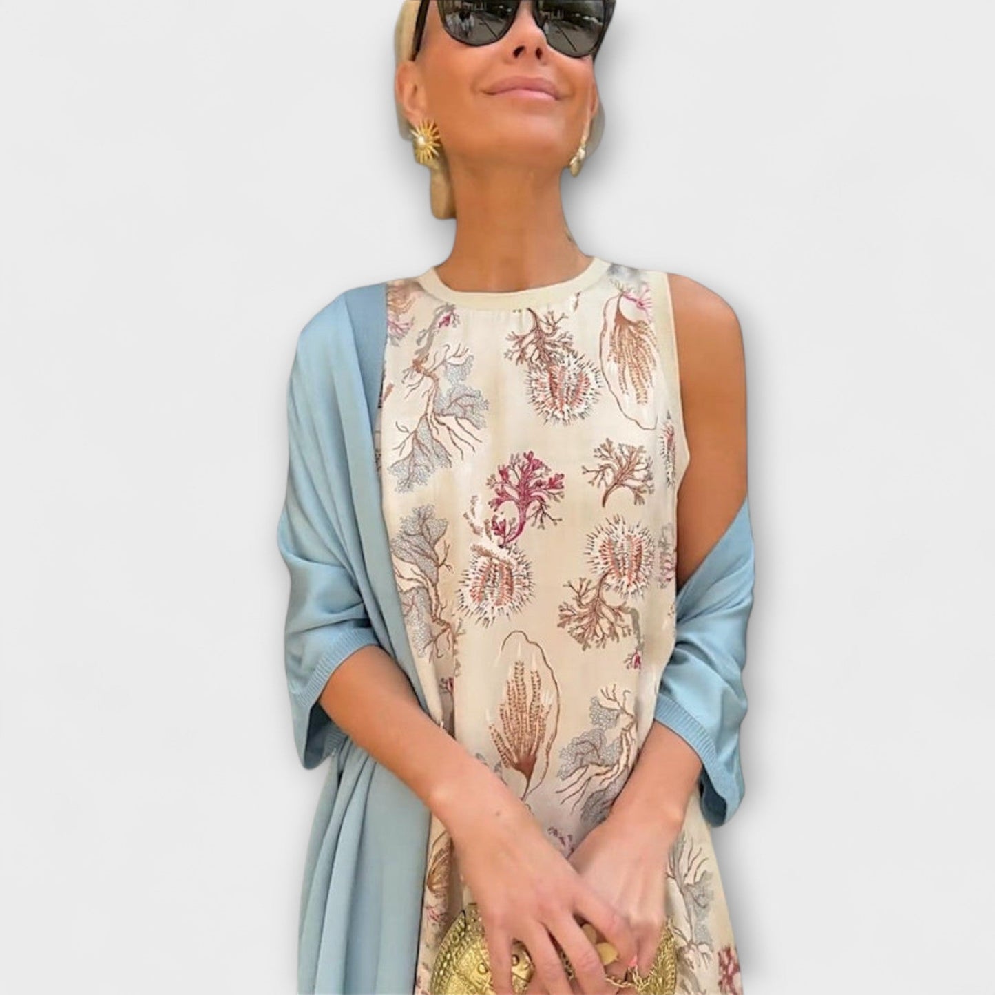 Elveria – Sukienka Max z pasującym kardiganem